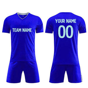 Foot Ball Jersey Nouveau Oem Youth Uniforme de football personnalisé Maillot personnalisé Sports d'équipe T-shirt sec complet imprimé pour garçon - Product Image 1