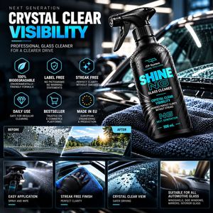 Nettoyant Vitres Auto SHINE NG Sans Traces Sans Ammoniaque Sans Danger pour Vitres Teintées Nettoyant Pare-Brise OEM Marque Privée Écologique - Product Image 5