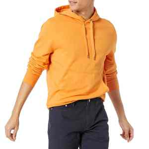 Jersey de lana de rizo amarillo de la mejor calidad para hombre, ropa de invierno cómoda con cuello con capucha, diseño liso, sudaderas con capucha en blanco - Product Image 5