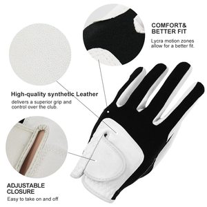 Gant de Golf d'hiver personnalisé de haute qualité en cuir véritable fourrure synthétique Hoge Kwaliteit Fabrikant pour scène de sport en peau de mouton - Product Image 2