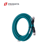 Connecteur d'alimentation M12, codage S, protection IP67, connexion à souder pré-moulée, utilisation automobile, marque PRODATA, câble étanche