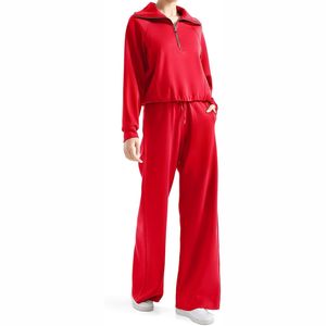 Nuevo Conjunto Deportivo con Capucha para Mujer, de Poliéster/Algodón, Corte Ajustado, Personalizable, Color Liso, Ropa Casual Urbana, Talla Grande - Product Image 3