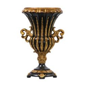 <b>Large</b> Size Aluminum <b>Gold</b> & Black Flower Decor Trumpet Modern Design Home Decorative Accents for Table Ware Trumpet Marvelous - Product Image 1