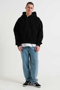 เสื้อฮู้ดโอเวอร์ไซส์แนวสตรีทแฟชั่นมีโลโก้ปักลาย - Product Image 3