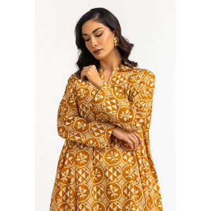 Chemise longue en popeline imprimée décontractée avec col chemise pour le printemps/été Modèle IPS-77154 - Product Image 2