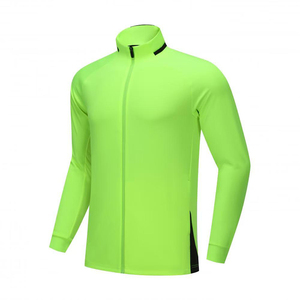Neon Green Tracksuits New Design Soccer Coat Full Zipper Outdoors <b>Football</b> Jacket Soccer <b>Football</b> Jacket - Product Image 1