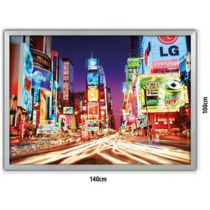 XXL Silver Photo <b>Frame</b> 100 X 140 cm <b>Large</b> Poster Display Stand - Product Image 2
