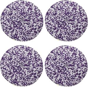 Royal Look Handmade <b>Beaded</b> Table Oaster Hotel Restaurant Table Decorative <b>Beaded</b> <b>Coaster</b> and Gifted Use Item - Product Image 6