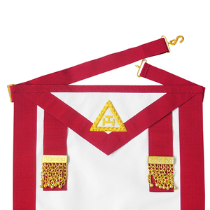 Bajo MOQ Masonic Regalia Delantal Alta calidad Irish Royal Arch Companion Delantal de piel de cordero para la venta - Product Image 5