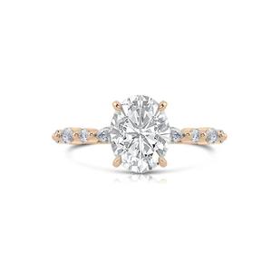 925 Sterling Silver White Oval Shape Lab Grown <b>Diamond</b> Ring Customized Order Making for Jewelry Other <b>Diamond</b> <b>Necklace</b> - Product Image 2