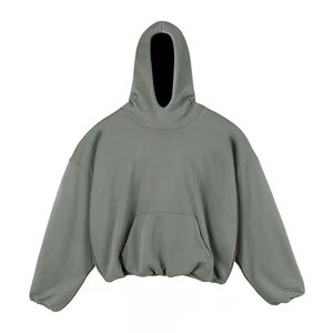 Heavyweight Custom Streetwear 2024 <b>Trendy</b> Collection Solid Color Winter New Fashion High Quality Men <b>Hoodies</b> & Sweatshirts - Product Image 5