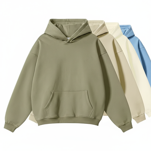 Sweat à capuche unisexe en coton respirant 420g, coupe classique, avec logo personnalisé imprimé numériquement et flocage, idéal pour l'hiver (modèle homme) - Product Image 1