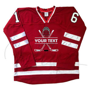 Nouveau maillot de hockey sur glace uni populaire 2026, meilleure qualité, nouveau design, uniforme de hockey pour adultes, 100% polyester, antibactérien, service OEM - Product Image 4