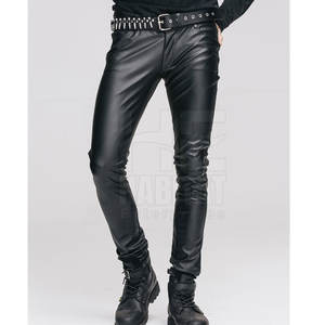 กางเกงหนังผู้ชายผลิตในปากีสถาน ทนทานและสวมใส่สบาย หนังแท้นุ่ม ดีไซน์ทันสมัยสำหรับใส่ลำลอง - Product Image 4