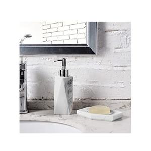 Vente en gros d'accessoires décoratifs pour la maison ensemble de salle de bain naturel de haute qualité effet marbre blanc best-seller - Product Image 6