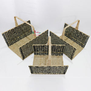 Artex Dong Thap Factory Panier de rangement en jacinthe d'eau tissé à la main Organisateur écologique pour le bureau et la maison - Product Image 5