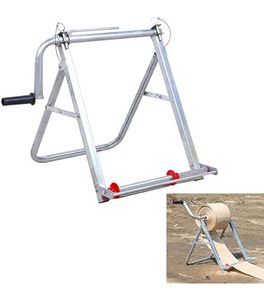 JH-Mech Porte-câbles robuste <span class=keywords><strong>à</strong></span> axe unique 33 x 16 pouces, support de bobine de fil, capacité de 200 lb, en acier thermolaqué - Product Image 2