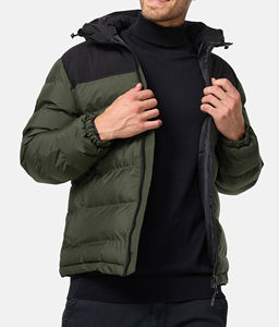 OEM Hot Sale Lightweight velour Puffer <b>Jacket</b> for men's Winter casual wear Custom Stand <b>Collar</b> Outdoor Ultralight Winter <b>Jacket</b> - Product Image 1