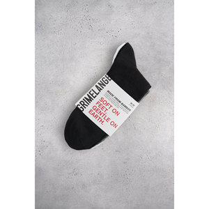 GRIMELANGE Chaussettes noires pour femmes, 100 % coton, absorbantes, coupe classique, usage quotidien, style automne, tricotées, couleur unie - Product Image 6