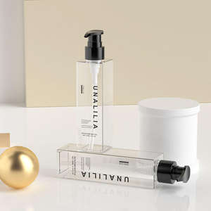 Envase Cosmético Personalizado con Bomba Pulverizadora para Botellas Cuadradas de Plástico PETG de 150 ml y 200 ml, Impresión por Serigrafía para Lociones Corporales - Product Image 1