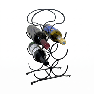 Wholesale Wine Bottle Holder 10-19 Bottle Capacity Display Stand Home Furniture Wine Rack <b>Freestanding</b> Geometric Wine Bottle - Product Image 1