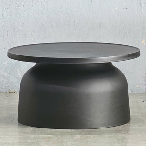 Minimalist Convertible Living Room <b>Sofa</b> <b>Table</b> 67cm Diameter PP Plastic Metal Frame Set of 2 - Product Image 5