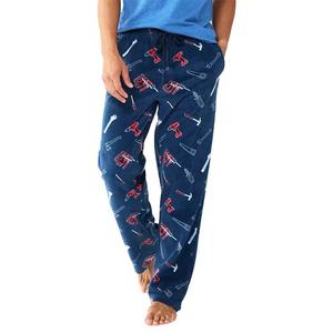 Haute couture Vintage flanelle pantalon pour femmes 100% coton ample taille haute décontracté motif droit léger 100% coton - Product Image 2