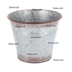 Square Shape Customized Size <b>Planter</b> Simple Design Galvanized Plant Pot With Handle For Wholesale Supplier - Product Image 6