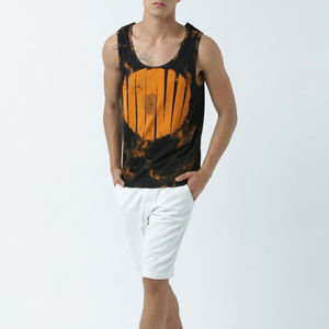 Débardeur musculaire décontracté pour homme personnalisé, sans manches, couleur unie, 100% coton, veste de sport, musculation, entraînement, singlet de sport - Product Image 4