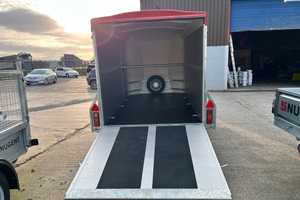 Enclosed Cargo Trailer Custom Empty 3 Wheel Galvanized Sheet Commercial Catering Transport Trailer - Product Image 2