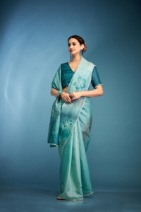 Prix de gros Saree de haute qualité pour le travail à la main avec chemisier de créateur pour les fêtes et les sorties occasionnelles du grossiste indien - Product Image 5