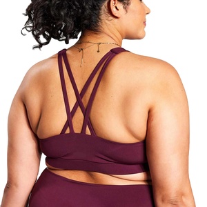 Sujetadores deportivos sin costuras de alto impacto para mujer, con espalda cruzada y ajustables, tallas grandes, venta al por mayor 2026 - Product Image 3