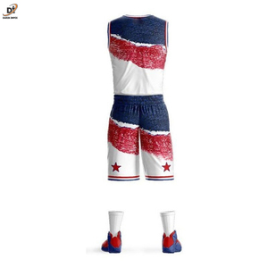 Uniforme de baloncesto de poliéster 100% de la mejor calidad, con nuevo diseño hecho a medida, opciones de talla grande, característica transpirable disponible - Product Image 3