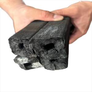 Briquette inodore de charbon de bois dur avec le trou central pour même la chaleur et le temps de cuisson prolongé - Product Image 6