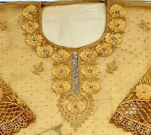 Designer moderne non cousu brodé à la main belle tenue de fête costumes indien mode avant style traditionnel - Product Image 2