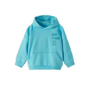 โลโก้ที่กําหนดเองสูงสไตล์ฮิปฮอปผ้าฝ้ายผสมขนแกะเรียงรายเสื้อสเวตเตอร์มีลายนูนเสื้อฮู้ด - Product Image 1