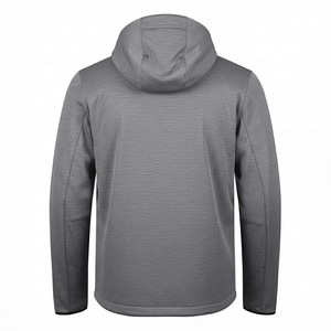 Fashion Men s Long Sleeve Hooded <b>Sweatshirt</b> <b>Grey</b> Marl Zip Up Hoodie Streetwear Pullover - Product Image 2