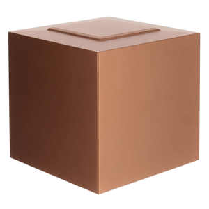 Modern Copper Lacquered Cube Shaped Cremation Urn <b>Box</b> Elegant Funeral Urn with Wholesale <b>for</b> <b>Ashes</b> <b>for</b> <b>Pet</b> and Baby - Product Image 1