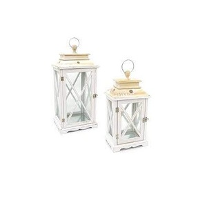 Portavelas de diseño de lujo de vidrio rojo con recubrimiento en polvo de Color marrón, linterna de metal vintage decorativa para el hogar con decoración del hogar - Product Image 4