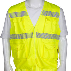 Venta caliente Chaleco de construcción Chaqueta de noche de seguridad reflectante de seguridad con logotipo personalizado Ciclismo Correr Trabajo Chaleco resistente - Product Image 3