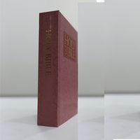 Bible religieuse personnalisée de haute qualité en papier offset avec reliure parfaite de qualité supérieure, bords dorés, couverture rigide, utilisation durable