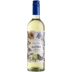 ALLUMEA Grillo Chardonnay Sicilia Bio DOP 750ml Organic White <b>Wine</b> From Italy Harmonious Sicilian Italian <b>Wine</b> 6th Bottling - Product Image 1