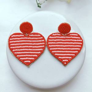 Pendientes Rojos para Mujer, Pendientes Personalizados con Múltiples Cuentas, Joyería Festiva para Mujer al Mejor Precio, Pendientes con Cuentas - Product Image 3