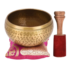 Cuenco de sonido de latón puro Vintage recién llegado, diseño martillado, acabado dorado para Yoga, terapia, meditación, relajación - Product Image 4