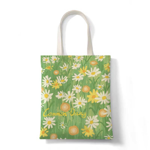 Ins Retro <b>Oil</b> <b>Painting</b> Floral Shoulder Bag Canvas Tote for Women Cute Lunch Bag Artistic Handbag Wholesale - Product Image 3