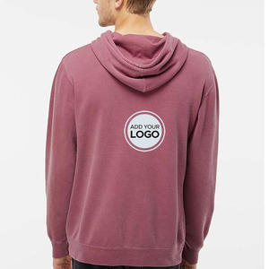 Venta al por mayor 100% algodón y poliéster Sudadera con capucha bordada y teñida Lisa Temporada de invierno Sudadera con capucha impresa digital - Product Image 3