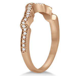 แหวนแต่งงานเพชรทองคำขาว 14k ประดับเพชร 0.15 กะรัต - Product Image 2