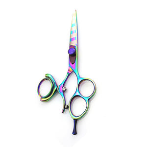 Ciseaux de coiffeur enduits de couleur arc-en-ciel pour ciseaux de Salon de beauté à lame tranchante pour la beauté - Product Image 6