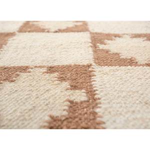 Alhambra Ivory - Alfombras de lana de tejido plano, geométricas, hechas a mano, con diseño de diamante, rectangulares, de yute, para uso doméstico como alfombra de cabecera - Modelo ADWL-13240 - Product Image 3