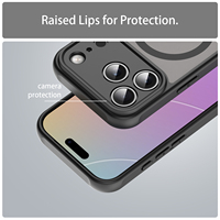Mat soie tactile magnétique TPU dur PC Flexible bouton robuste armure étui de protection pour iPhone17 air pro max /galaxy /pixel